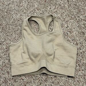 Alphalete Seamless Racerback Sports Bra - Cream